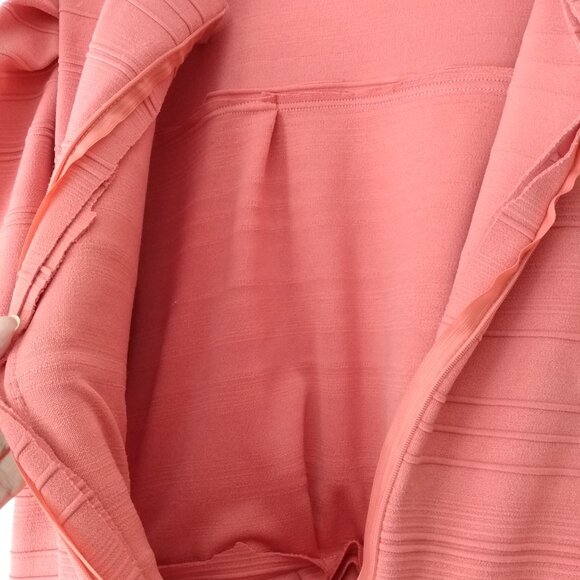 Amish Mennonite Cape Dress 42"B 38"W Coral Pink VERY Heavy Fabric - Picture 13 of 13